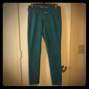 Teal Rockstar Jeans